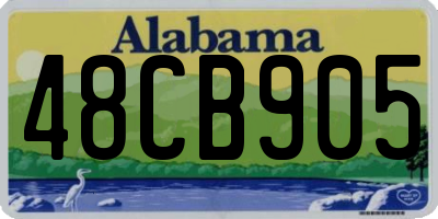 AL license plate 48CB905