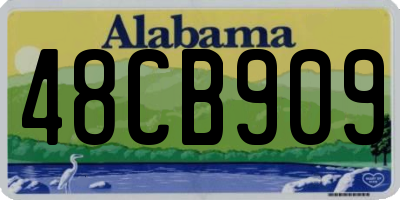 AL license plate 48CB909
