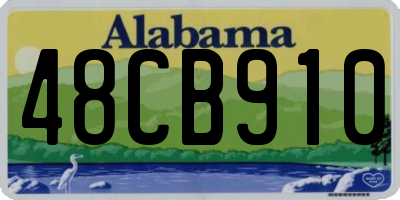 AL license plate 48CB910