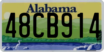AL license plate 48CB914