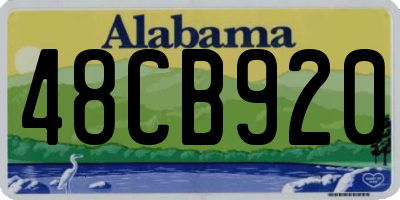 AL license plate 48CB920