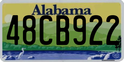 AL license plate 48CB922