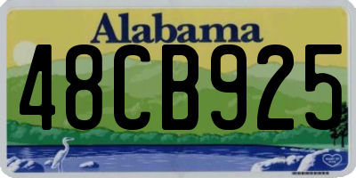 AL license plate 48CB925
