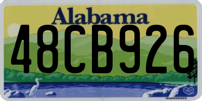 AL license plate 48CB926