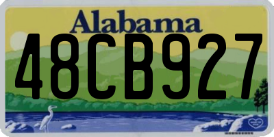 AL license plate 48CB927