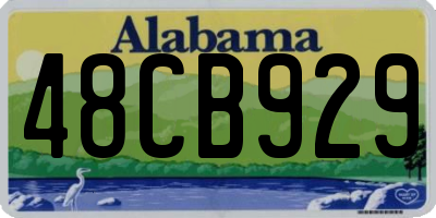 AL license plate 48CB929