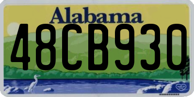 AL license plate 48CB930