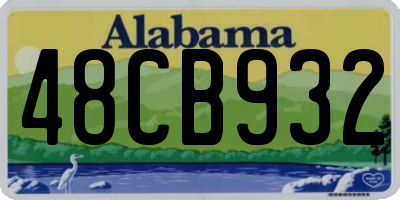 AL license plate 48CB932