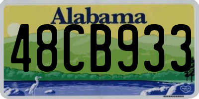 AL license plate 48CB933