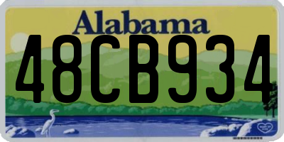 AL license plate 48CB934