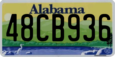AL license plate 48CB936