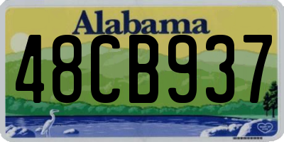 AL license plate 48CB937