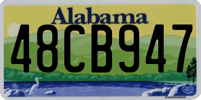 AL license plate 48CB947