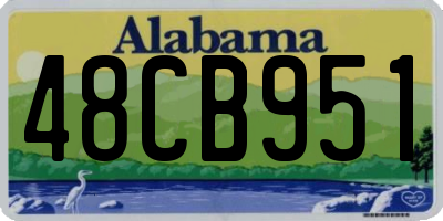 AL license plate 48CB951