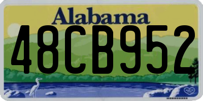 AL license plate 48CB952