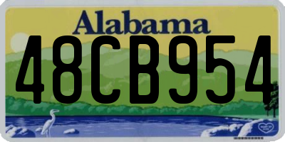 AL license plate 48CB954
