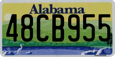 AL license plate 48CB955