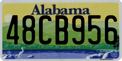 AL license plate 48CB956