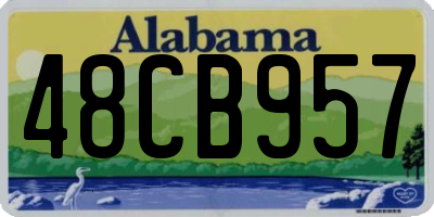 AL license plate 48CB957
