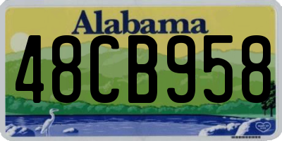 AL license plate 48CB958