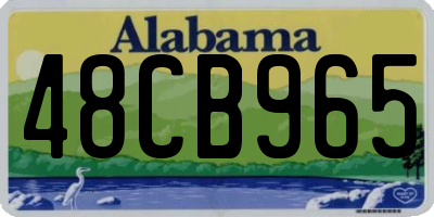 AL license plate 48CB965