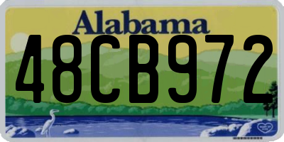 AL license plate 48CB972