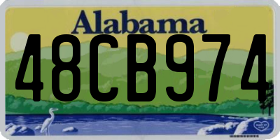 AL license plate 48CB974
