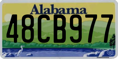 AL license plate 48CB977