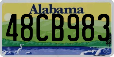 AL license plate 48CB983