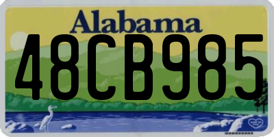 AL license plate 48CB985