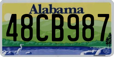 AL license plate 48CB987