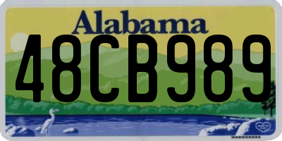 AL license plate 48CB989