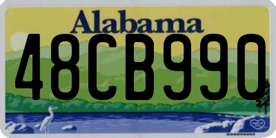 AL license plate 48CB990