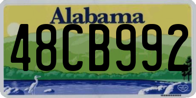 AL license plate 48CB992