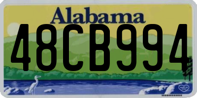 AL license plate 48CB994