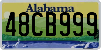 AL license plate 48CB999