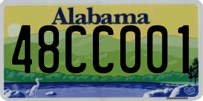 AL license plate 48CC001