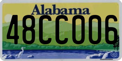 AL license plate 48CC006