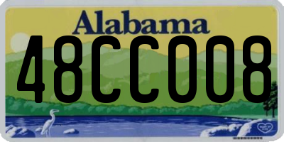 AL license plate 48CC008