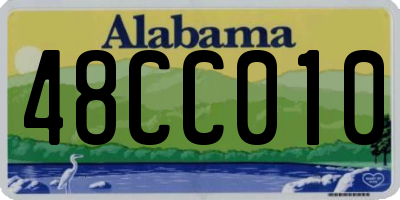 AL license plate 48CC010