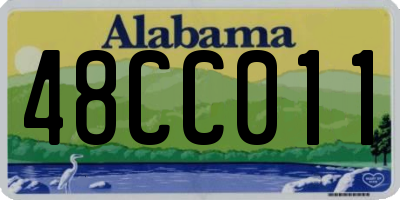 AL license plate 48CC011