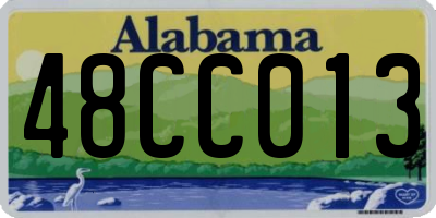 AL license plate 48CC013