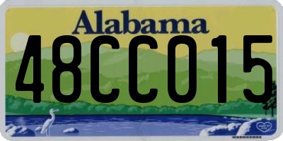 AL license plate 48CC015