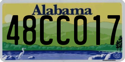 AL license plate 48CC017