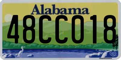 AL license plate 48CC018