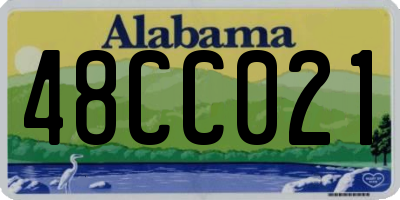 AL license plate 48CC021