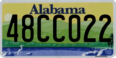 AL license plate 48CC022