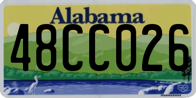 AL license plate 48CC026