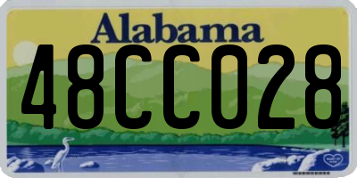 AL license plate 48CC028