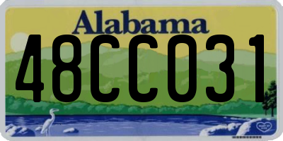 AL license plate 48CC031